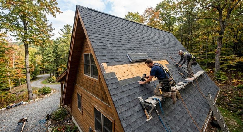 A Frame Roof Repair in Caroline County, VA