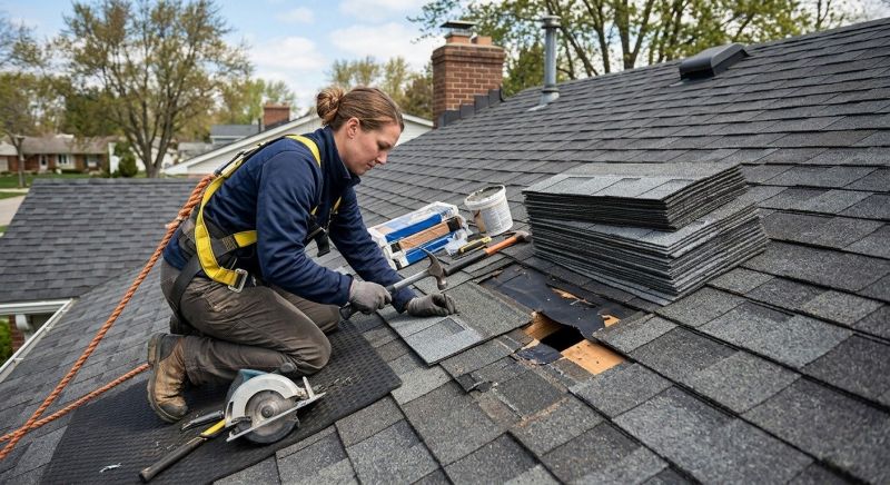 A Frame Roof Repair in Caroline County, VA