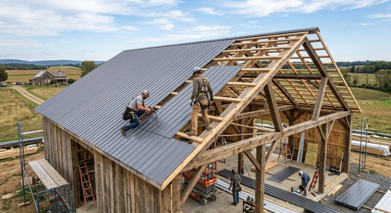 Barn Roof Construction in Caroline County, VA