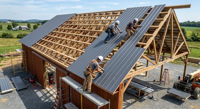 Barn Roof Construction in Caroline County, VA