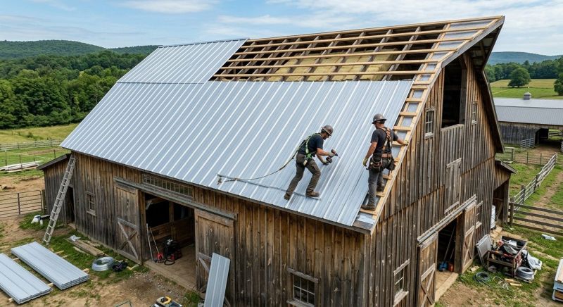 Barn Roof Construction in Caroline County, VA