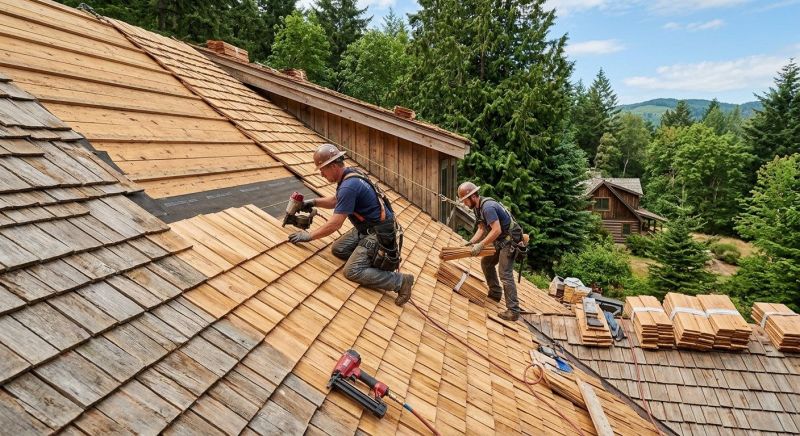 Cedar Roof Installation in Montpelier, VA