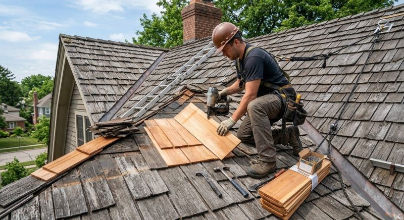 Cedar Shake Roof Repair in Bumpass, VA