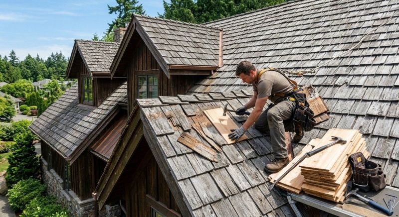 Cedar Shake Roof Repair in Port Royal, VA