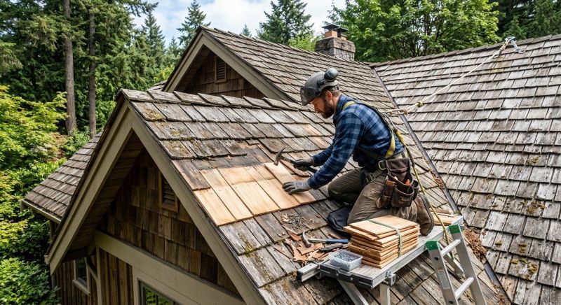 Cedar Shingles Repair in Fredericksburg, VA
