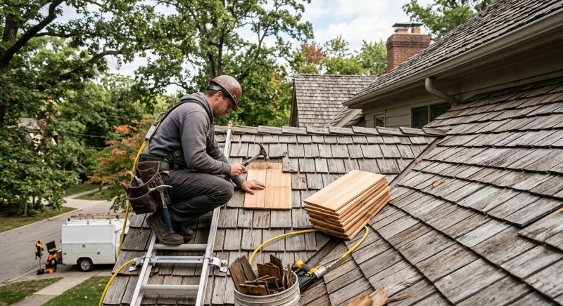 Cedar Shingles Repair in Spotsylvania, VA
