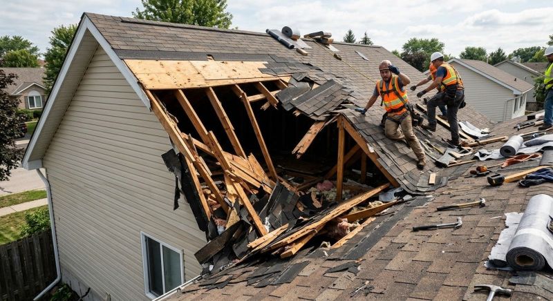Collapsing Roof Repair in Caroline County, VA