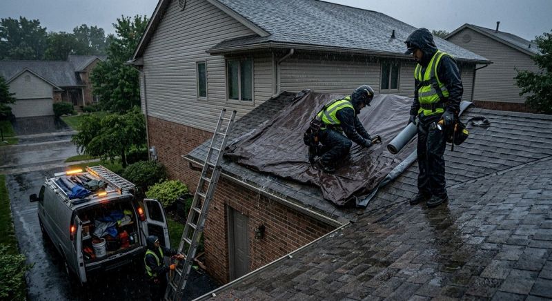 Collapsing Roof Repair in Caroline County, VA