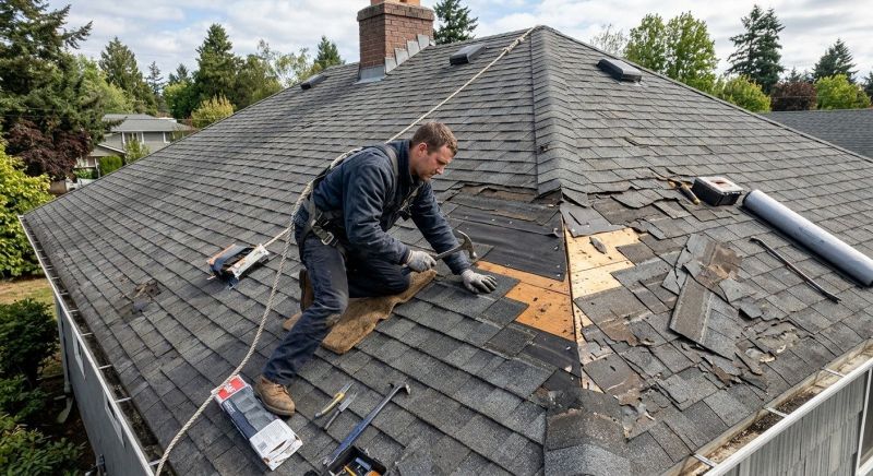 Damaged Roof Repair in Port Royal, VA