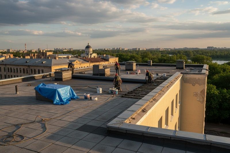 Flat Roof Replacement in Port Royal, VA