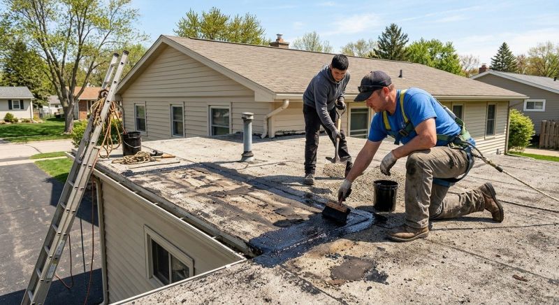 Flat Roof Tar Repair in Caroline County, VA