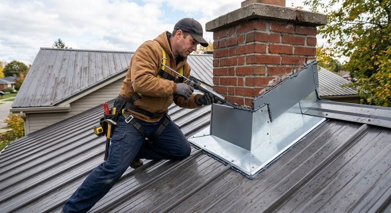 Metal Roof Flashing Repair in Caroline County, VA