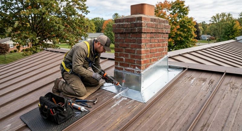 Metal Roof Flashing Repair in Caroline County, VA