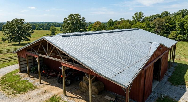 Pole Barn Roof Repair in Spotsylvania, VA