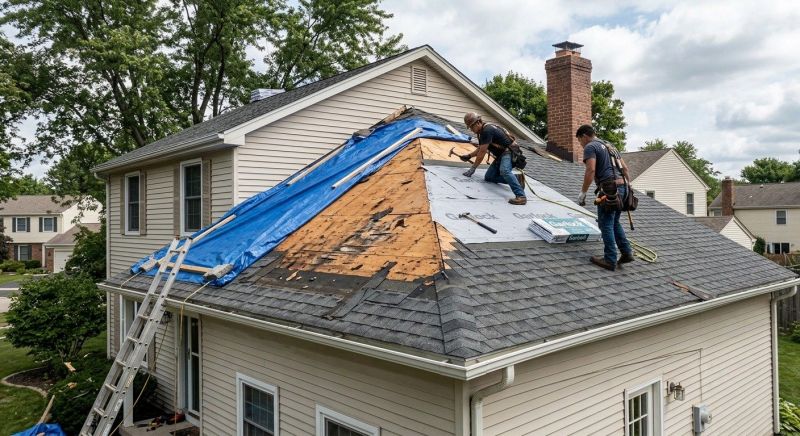 Roof Damage Repair in Port Royal, VA