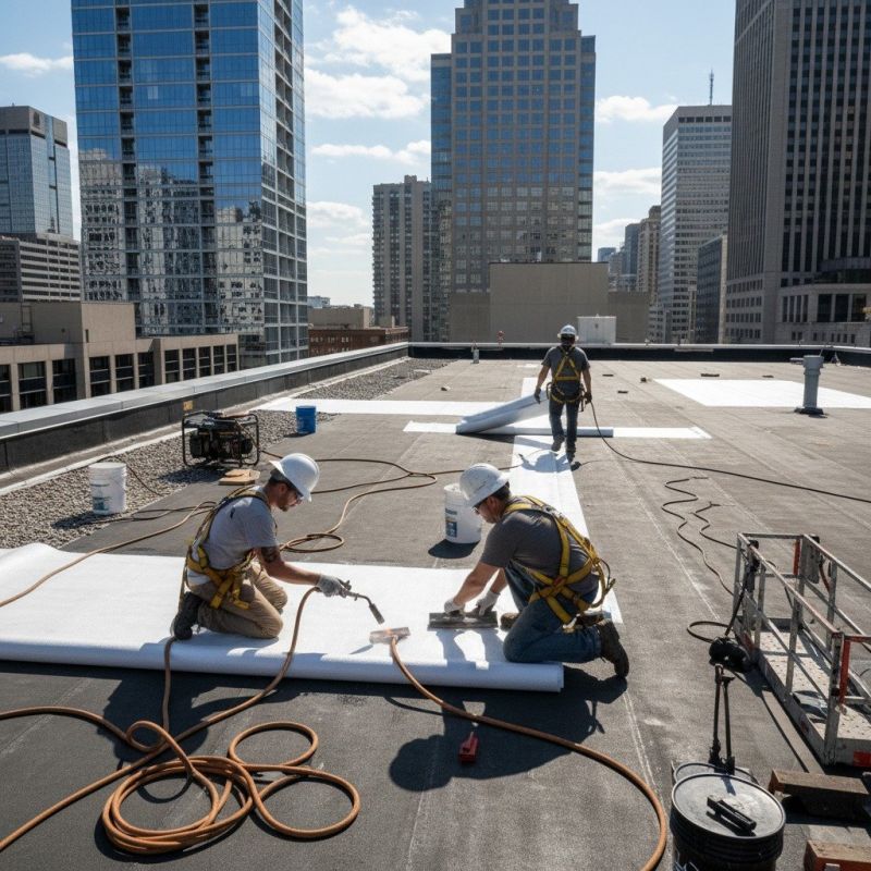 Single Ply Roof Repair in Bumpass, VA