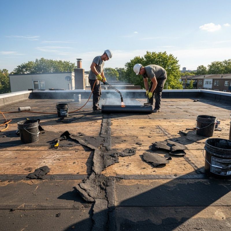 Single Ply Roof Repair in Woodford, VA