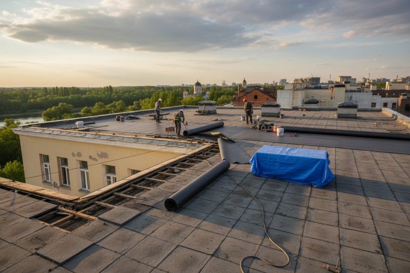 Single Ply Roof Replacement in Port Royal, VA