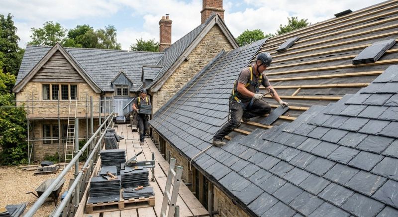 Slate Roof Construction in Glen Allen, VA
