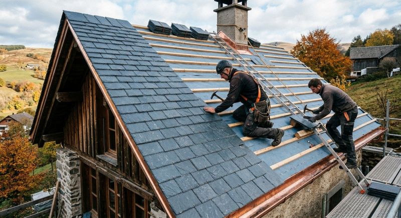Slate Roof Construction in Ruther Glen, VA