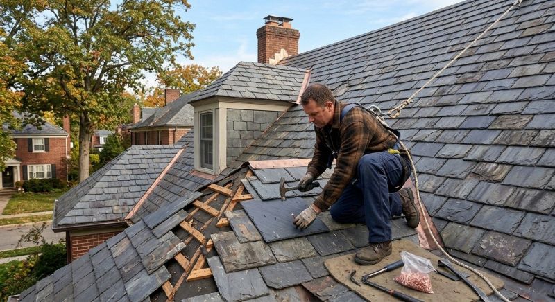 Slate Roof Repair in Montpelier, VA