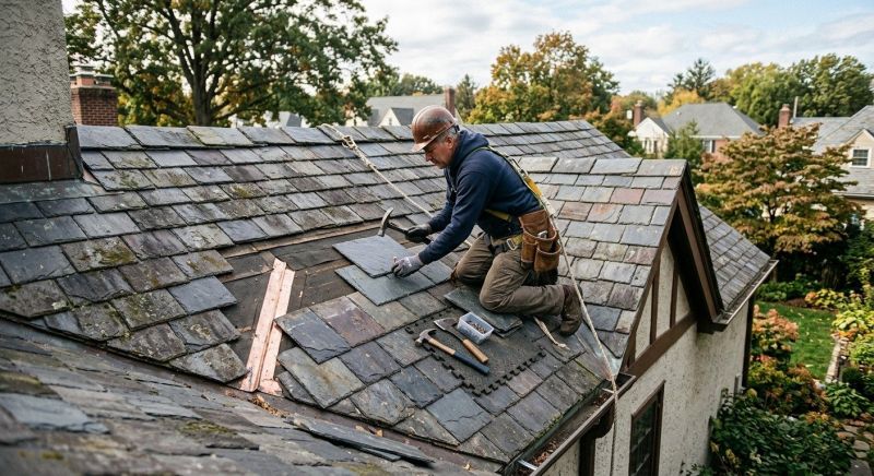 Slate Roof Repair in Port Royal, VA
