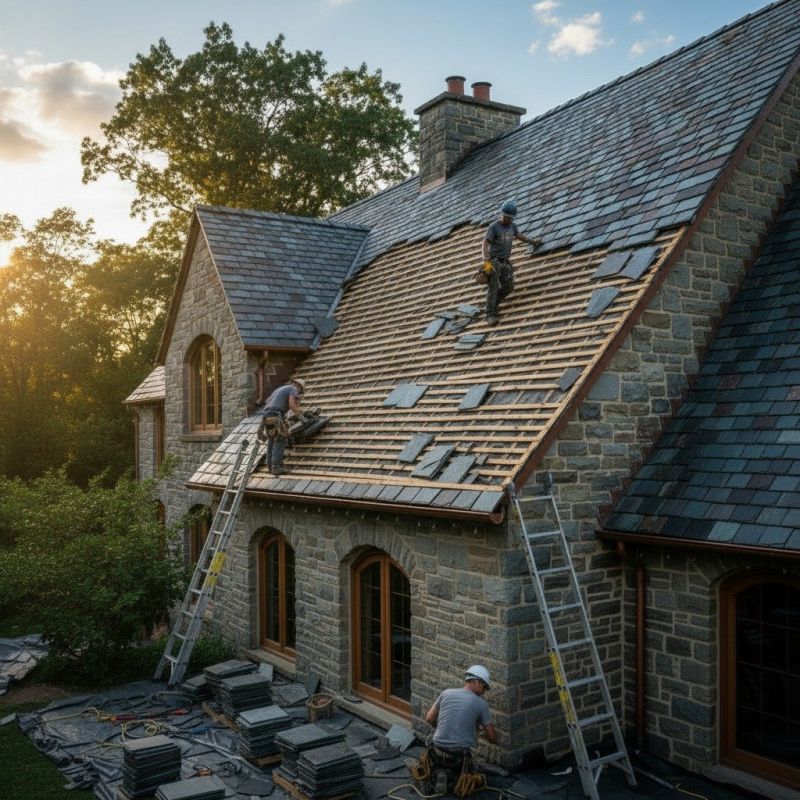 Slate Roof Replacement in Montpelier, VA