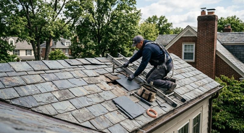 Slate Shingle Replacement in Caroline County, VA