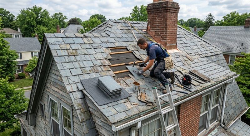 Slate Shingles Repair in Spotsylvania, VA