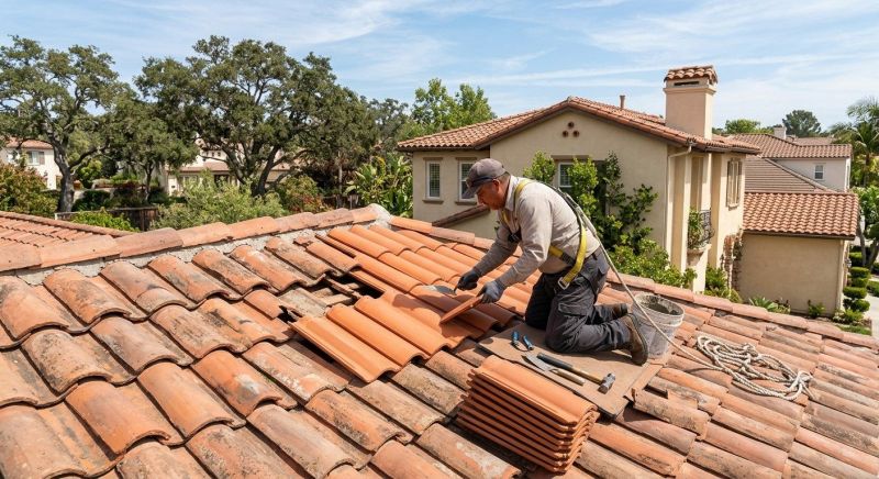 Spanish Tile Roof Repair in Caroline County, VA