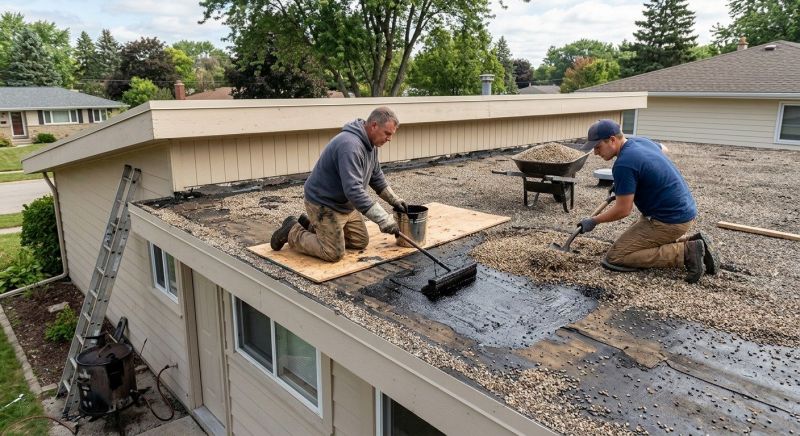 Tar And Gravel Roof Repair in Port Royal, VA