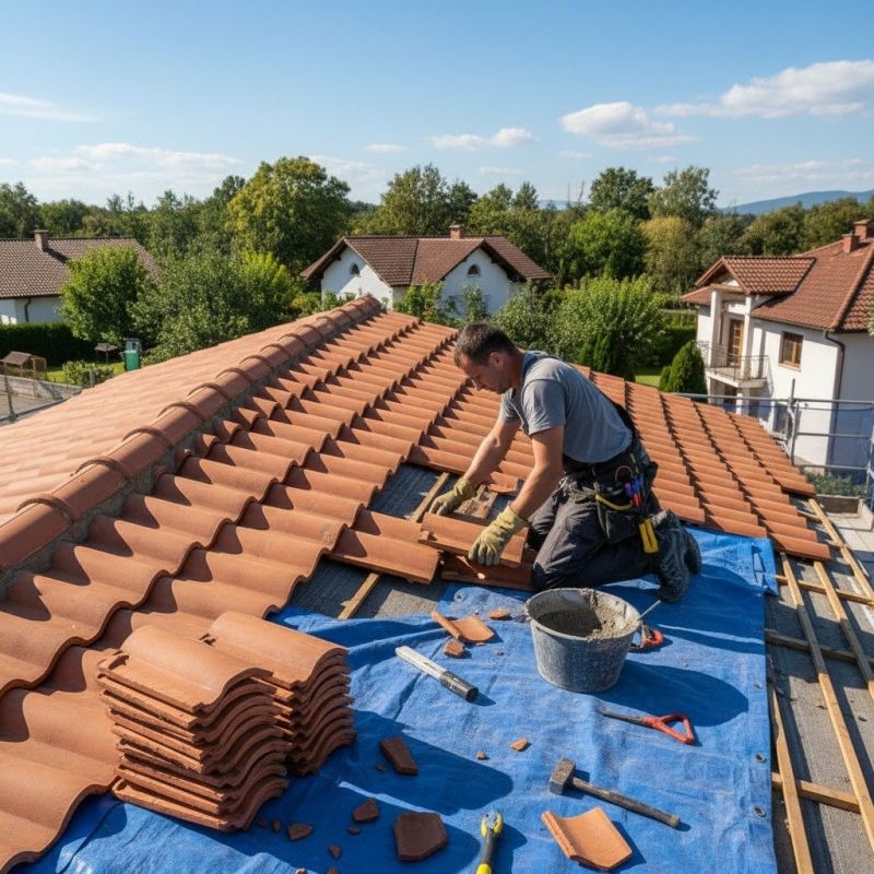 Tile Roof Repair in Port Royal, VA