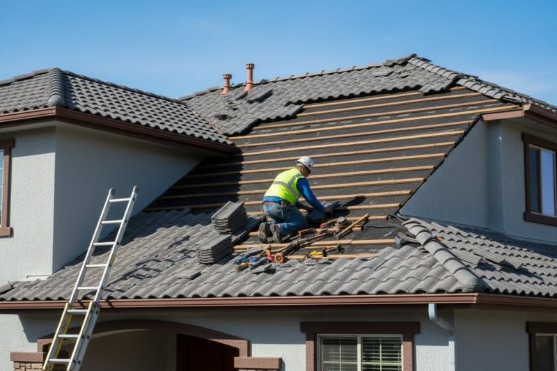 Tile Roof Repair in Ruther Glen, VA