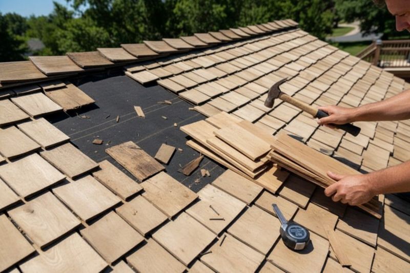 Wood Shake Roof Repair in Bowling Green, VA