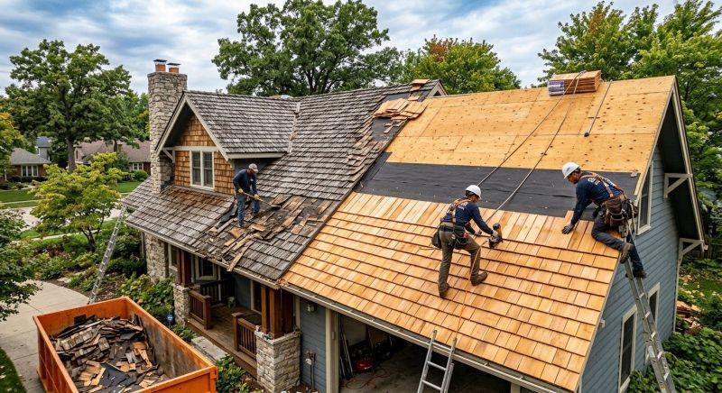 Wood Shake Roof Replacement in Spotsylvania, VA